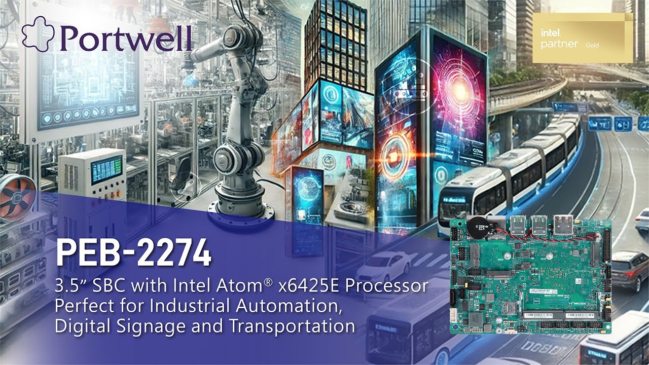 Compact and Powerful SBC for Next-Gen Industrial Solutions: Portwell PEB-2274