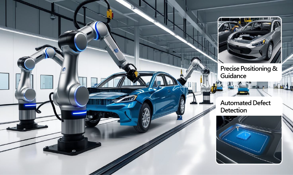 Application and Benefits of Industrial Robot Arms in Automotive Production Line Processes